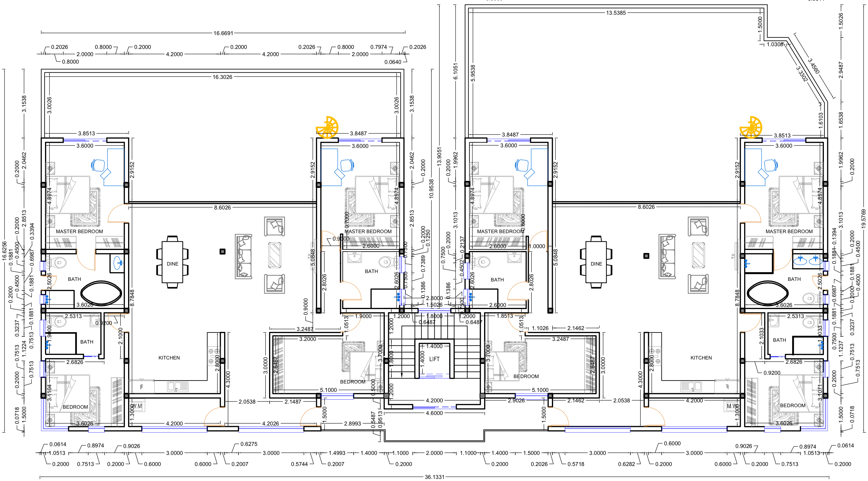 Penthouse floor plan